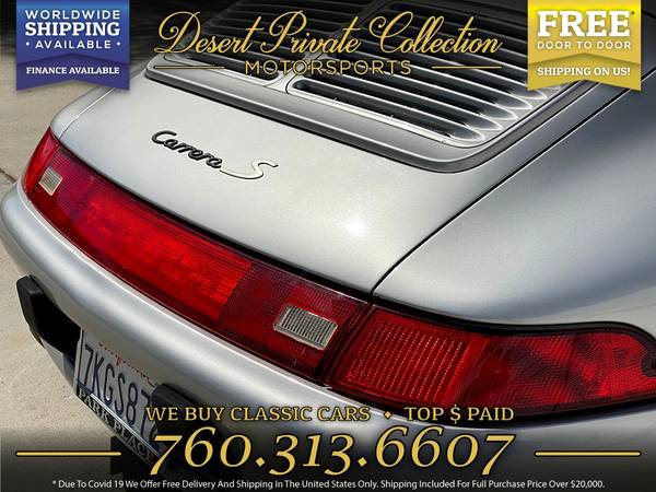 1997 Porsche 911 Carrera 2S 1 Owner - 63k Miles Coupe BEAUTIFUL for sale in Palm Desert , CA – photo 9