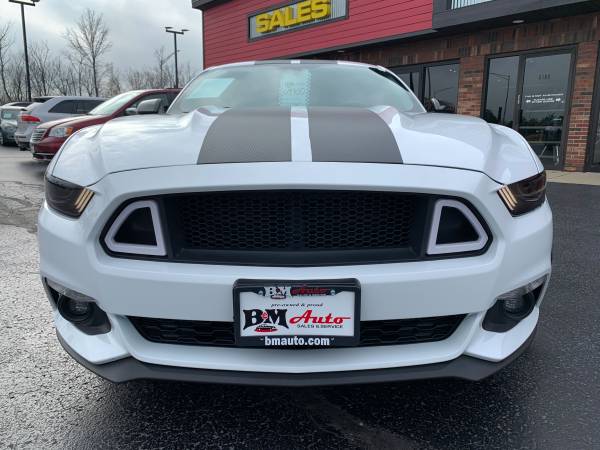 2016 Ford Mustang EcoBoost - White - Blacked out! 62k miles! - cars... for sale in Oak Forest, IL – photo 2