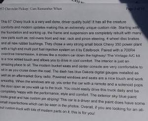 1957 Chevy stepside custom pickup for sale in Peyton, CO – photo 16