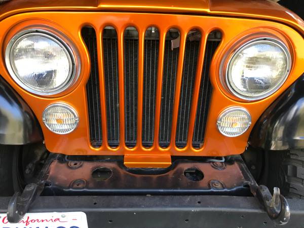 1980 Jeep CJ 5 - 4X4 - great cond. custom orange/black for sale in Laguna Beach, CA – photo 11