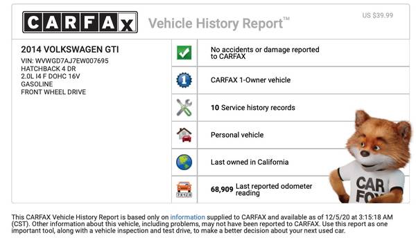2014 VW GTI * 1 Owner * 69k Miles * 4 Door * - cars & trucks - by... for sale in Pasadena, CA – photo 16