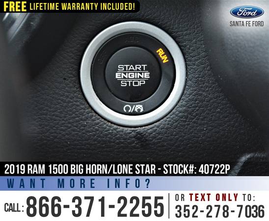 ‘19 Ram 1500 Big Horn/Lone Star *** SIRIUS, Push to Start, Camera... for sale in Alachua, FL – photo 11