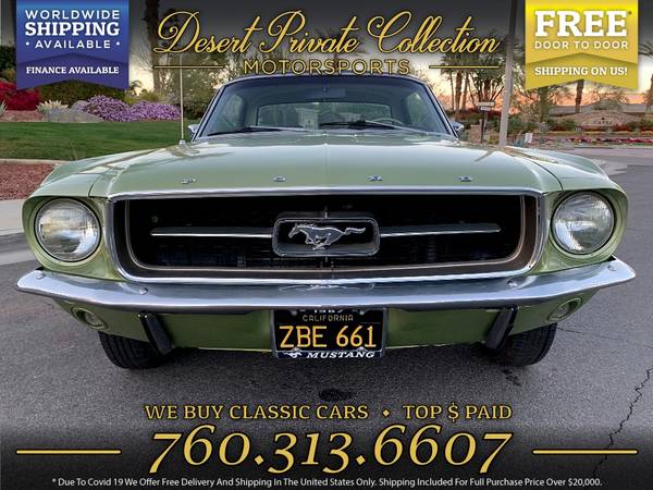 1967 Ford Mustang Coupe for sale by Desert Private Collection - cars for sale in Palm Desert , CA – photo 6