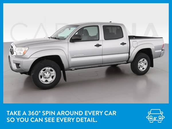 2015 Toyota Tacoma Double Cab PreRunner Pickup 4D 5 ft pickup Silver for sale in Arlington, District Of Columbia – photo 3