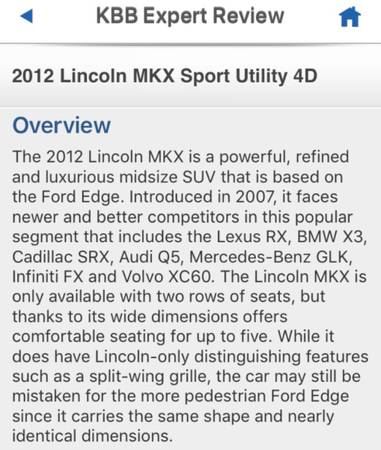 2012 Lincoln MKX for sale in Honolulu, HI – photo 16