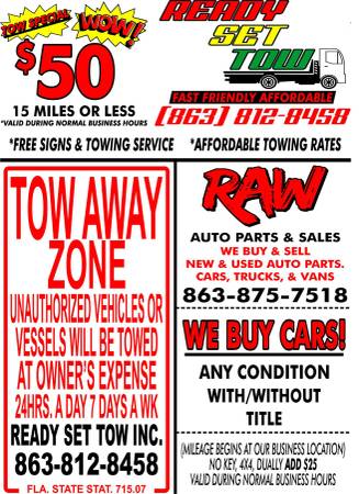 TOWING SERVICE - cars & trucks - by owner - vehicle automotive sale for sale in Auburndale, FL – photo 3