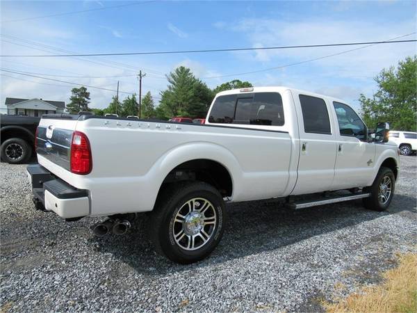2015 FORD F350 SUPER DUTY PLATINUM, White APPLY ONLINE for sale in Summerfield, NC – photo 9