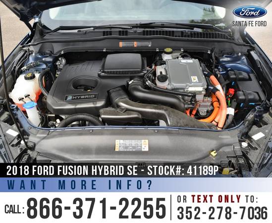 2018 FORD FUSION HYBRID SE Remote Start - Touchscreen - cars for sale in Alachua, FL – photo 11
