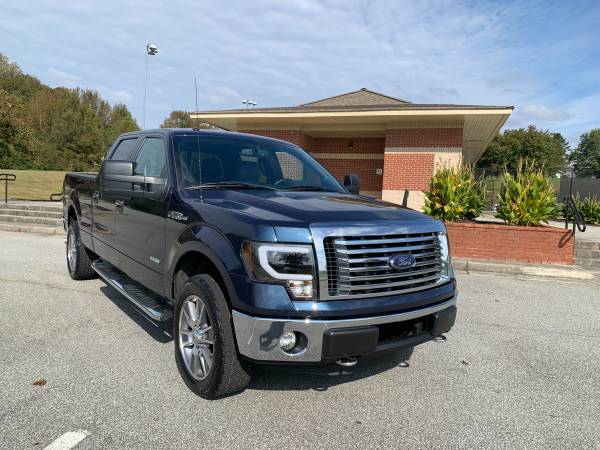 2014 Ford F-150 Blue 4WD F150 Crew Cab Low Miles Leather Longbed for sale in Douglasville, AL – photo 3