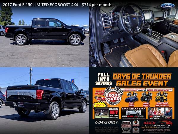$567/mo - 2017 Ford F-150 MAXED OUT XLT HD Payload Ecoboost -... for sale in Spokane, WA – photo 20
