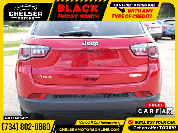 $281/mo - 2017 Jeep New Compass Latitude 4WD! - Easy Financing! -... for sale in Chelsea, MI – photo 5
