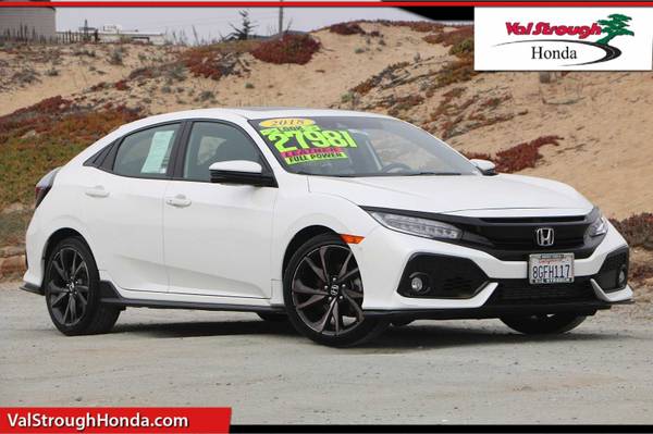 2018 Honda Civic Hatchback White PRICED TO SELL! - cars & trucks -... for sale in Monterey, CA