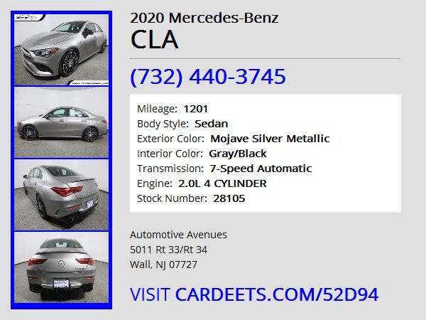 2020 Mercedes-Benz CLA, Mojave Silver Metallic - - by for sale in Wall, NJ – photo 22