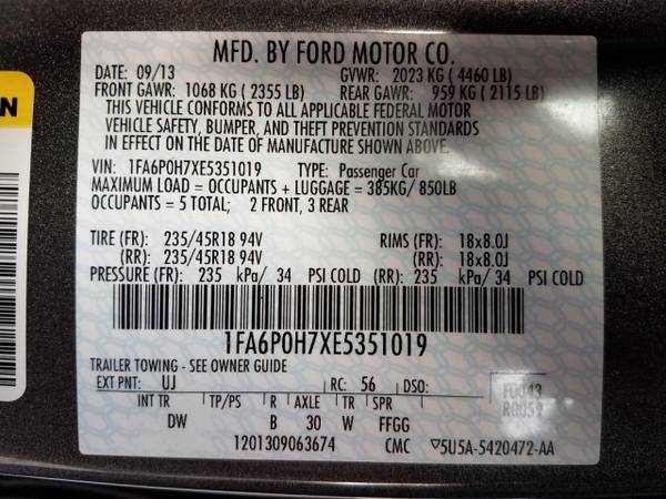 2014 Ford Fusion SE SKU:E5351019 Sedan for sale in Englewood, CO – photo 24