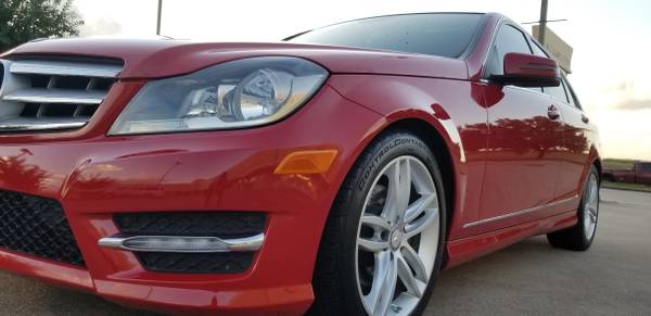 2013 MERCEDES-BENZ C250 RED for sale in Houston, TX – photo 11