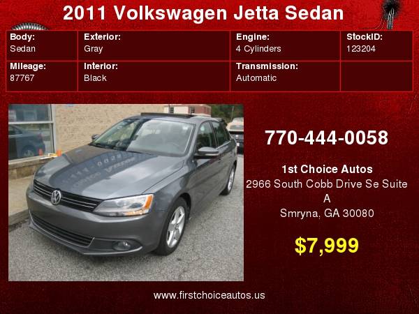 2011 Volkswagen Jetta Sedan 4dr DSG TDI for sale in Smryna, GA – photo 5