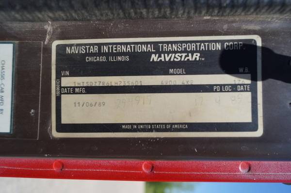 1990 International 4900 - 2WD 7 6L 11ft Dump Truck - DT466 (235601) for sale in Dassel, MN – photo 14