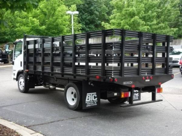 2015 Isuzu Npr Flatbed Rack Body - cars & trucks - by owner -... for sale in Boston, MA – photo 3