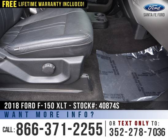 2018 FORD F-150 XLT 4X4 Leather, Backup Camera, F150 4WD for sale in Alachua, FL – photo 20