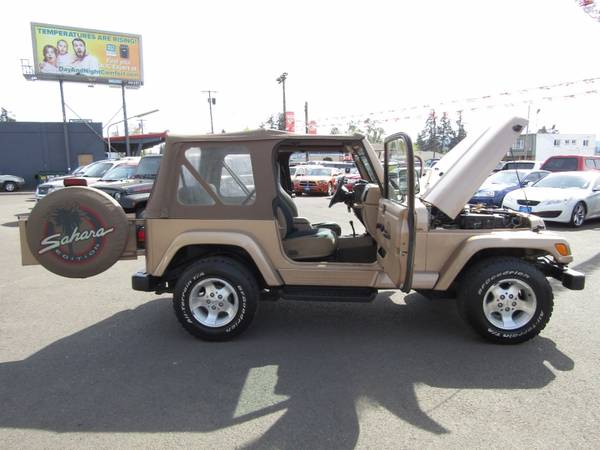 2000 Jeep Wrangler 2dr Sahara GOLD 99K AUTO SO NICE ! - cars & for sale in Milwaukie, OR – photo 24