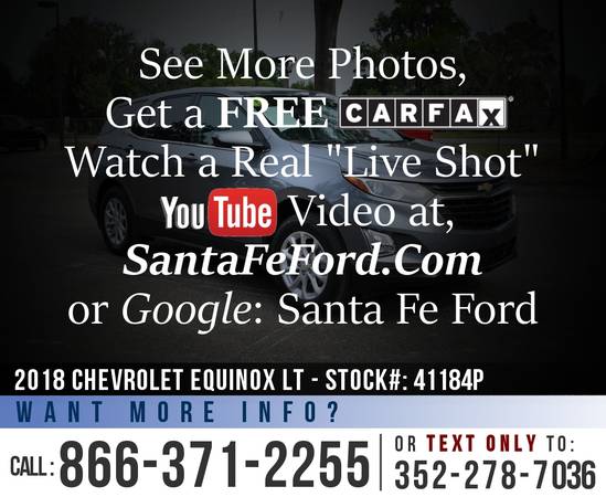 2018 Chevrolet Equinox LT Camera - SiriusXM - Push to Start for sale in Alachua, GA – photo 19