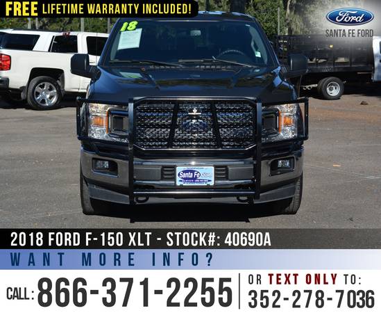 *** 2018 Ford F150 XLT 4WD *** SYNC - Brush Guard - Camera - cars &... for sale in Alachua, FL – photo 2