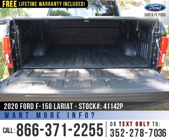 2020 Ford F150 Lariat 4WD SYNC - Tonneau Cover - Ecoboost for sale in Alachua, GA – photo 18