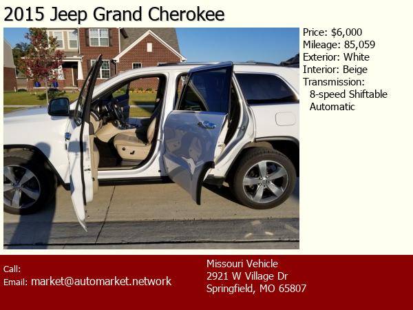 2015 Jeep Grand Cherokee White for sale in Dallas, TN – photo 6
