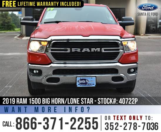 ‘19 Ram 1500 Big Horn/Lone Star *** SIRIUS, Push to Start, Camera... for sale in Alachua, FL – photo 2
