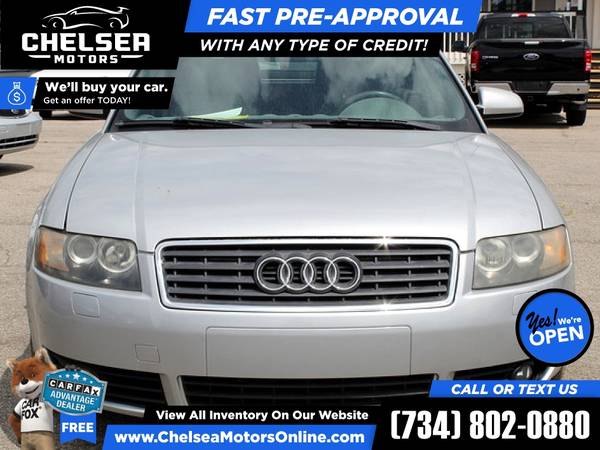 74/mo - 2003 Audi A4 A 4 A-4 3 0 Cabriolet FrontTrak - Easy for sale in Chelsea, MI – photo 9