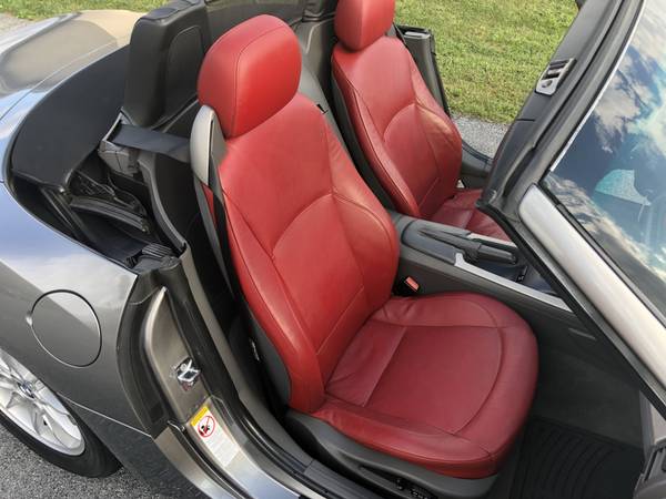 2003 BMW Z4 Automatic Grey over Red Leather Excellent Condition for sale in Palmyra, PA – photo 13