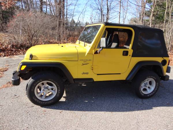 2000 jeep wrangler sport 4x4 - cars & trucks - by dealer - vehicle... for sale in Kingston, NH – photo 2