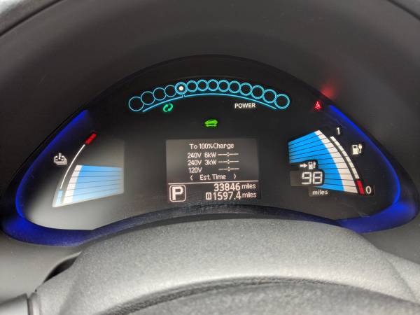 2017 Nissan Leaf S ** Red HOV Carpool Sticker **All Electric - cars... for sale in Vista, CA – photo 2