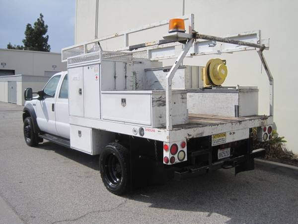 Ford F-450 F450 Crew Cab Contractors Utility Flatbed Service Truck for sale in Long Beach, CA – photo 4