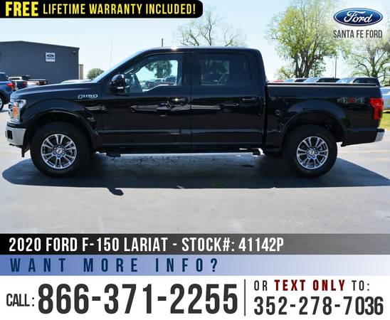 2020 Ford F150 Lariat 4WD SYNC - Tonneau Cover - Ecoboost for sale in Alachua, GA – photo 4