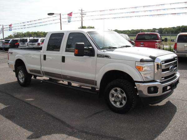 2015 ford f350 f-350 crew cab long box 4x4 gas 6.2 V8 4wd for sale in Forest Lake, MN – photo 3