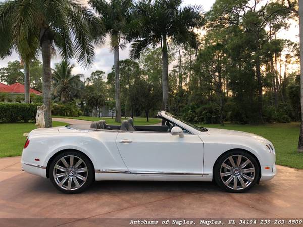 2013 Bentley Continental GT Convertible w/ 23,774 miles! Glacier W -... for sale in Naples, FL – photo 2