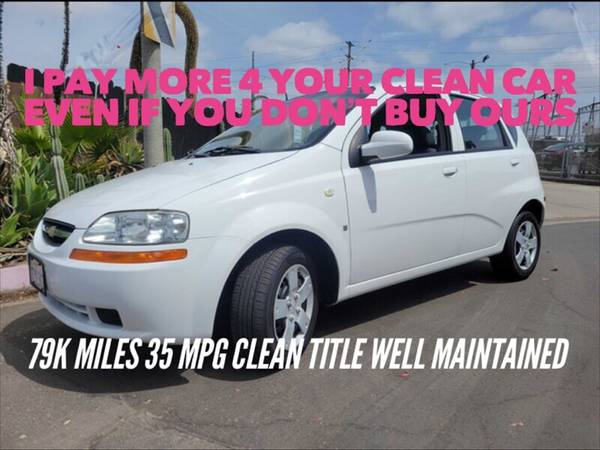 Clean 2008 Chevy Hatchback - 79K Miles 35 MPG Clean Title - cars & for sale in Escondido, CA