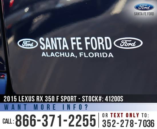 2015 Lexus RX 350 F Sport Running Board - Push to Start for sale in Alachua, GA – photo 9