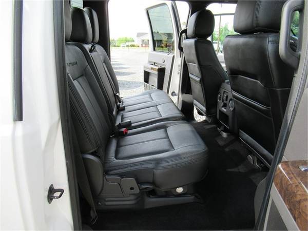 2015 FORD F350 SUPER DUTY PLATINUM, White APPLY ONLINE for sale in Summerfield, NC – photo 7