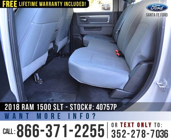 2018 RAM 1500 SLT 4WD SIRIUS Radio - Bluetooth - Camera for sale in Alachua, GA – photo 16