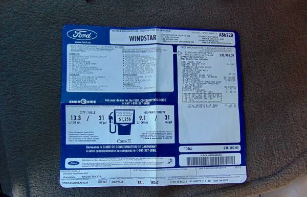 2001 Ford Windstar SEL - cars & trucks - by owner - vehicle... for sale in Palm Desert , CA – photo 7