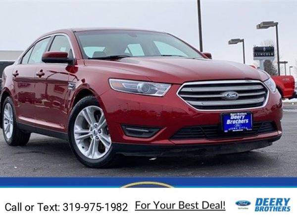 2017 Ford Taurus SEL sedan Red - - by dealer - vehicle for sale in Iowa City, IA