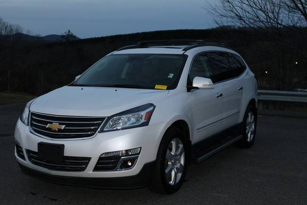 2017 Chevy Chevrolet Traverse Premier suv White - cars & trucks - by... for sale in Boone, NC – photo 3