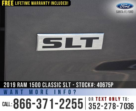 2019 RAM 1500 CLASSIC SLT *** Cruise Control, Flex Fuel, Bluetooth... for sale in Alachua, FL – photo 22