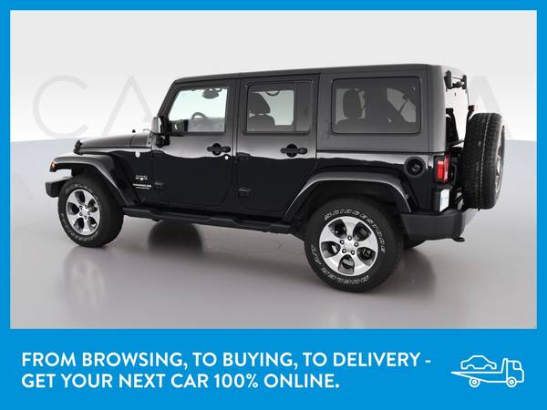 2017 Jeep Wrangler Unlimited Sahara Sport Utility 4D suv Black for sale in Hobart, IL – photo 5