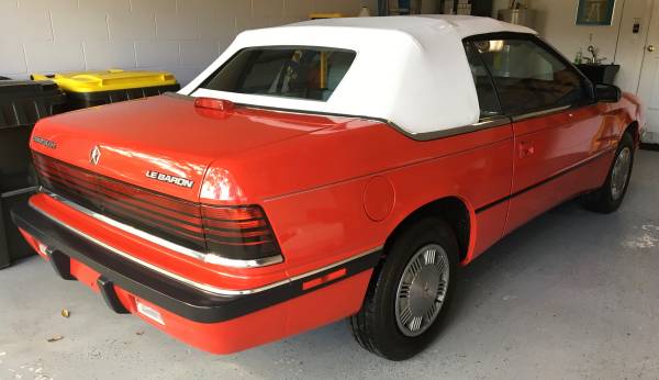 1991 Chrysler LeBaron Convertible 48, 000 ORIGINAL MILES - Excellent ! for sale in Clermont, FL – photo 11