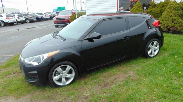 2015 HYUNDAI VELOSTER 2 DOOR BLACK ON BLACK - - by for sale in Watertown, NY – photo 2