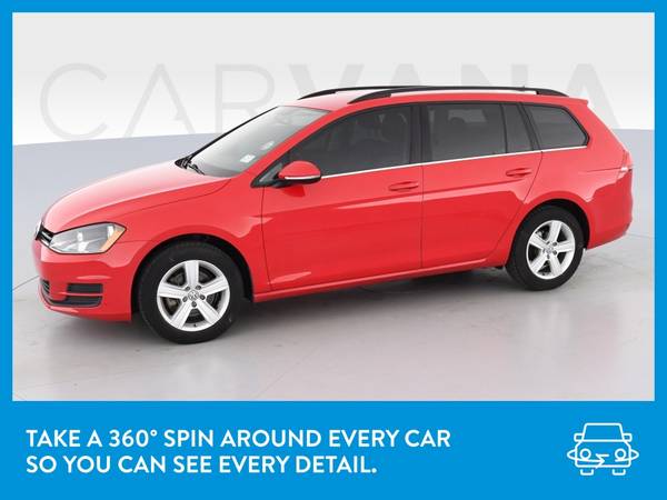 2015 VW Volkswagen Golf SportWagen TDI S Wagon 4D wagon Red for sale in Other, OR – photo 3