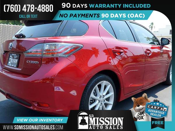 2012 Lexus CT 200h Premium FOR ONLY $194/mo! - cars & trucks - by... for sale in Vista, CA – photo 11